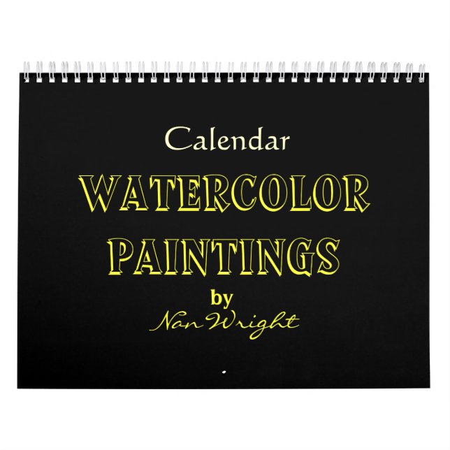 Aquarellbilder von Nans Kalender (Titelbild)