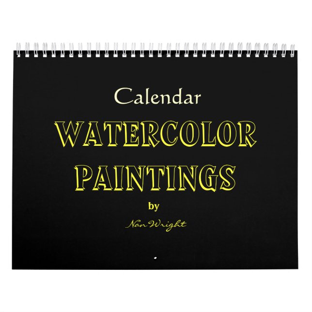 Aquarellbilder von Nans Kalender (Titelbild)