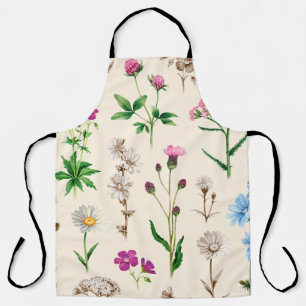 Aquarellbilder von wilden Blume. nahtlos Schürze