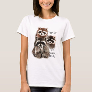 Aquarellbilder zusammen machen wir ein Familienang T-Shirt