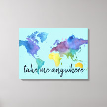 Aquarellbilderstellung mit Reiseangebot