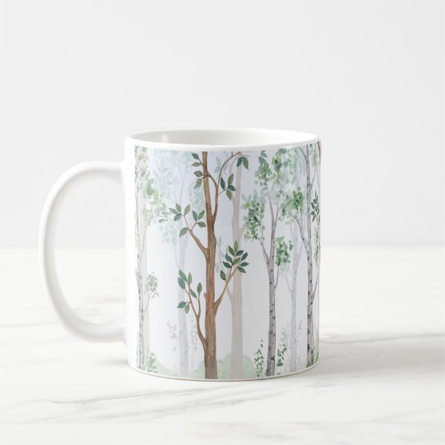 Aquarellbilderwald. Kinder Kaffeetasse (Links)
