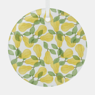 Aquarellbirnen: Handgemalt Ornament Aus Glas