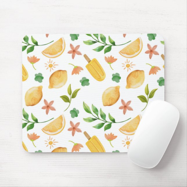 Aquarellbläschen & Popsicles Maus Pad - Sommer Mousepad (Mit Mouse)