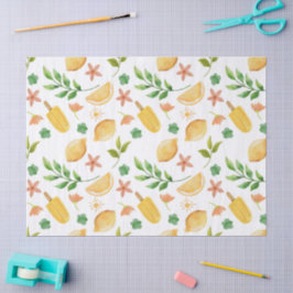 Aquarellbläschen & Sommerbläschen Gewebe Seidenpapier