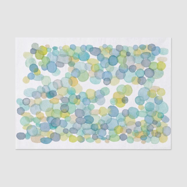Aquarellblasen Kunst Druckpapier Seidenpapier (Vorderseite)