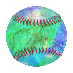 Aquarellblau, grün baseball