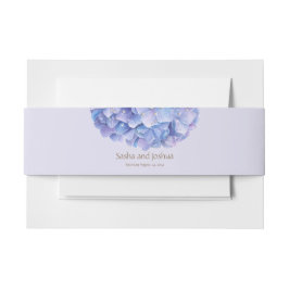 Aquarellblau Hydrangea Pearl Einladungsbanderole