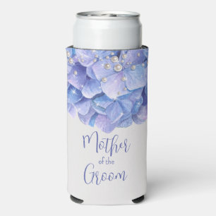Aquarellblau Hydrangea Pearl Selters Dosenkühler