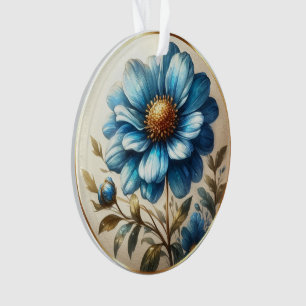 Aquarellblau Ornament