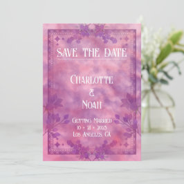 Aquarellblau Save the Date Einladung