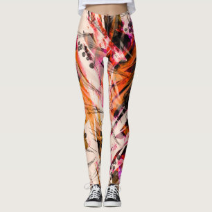 Aquarellblau, Vintager abstrakter Hintergrund. Leggings