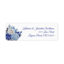 Aquarellblaue Blume Bouquet-Wedding-