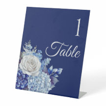 Aquarellblaue Blume Bouquet-Wedding-