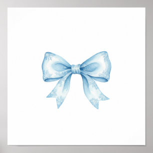 Aquarellblaue Bogen gerahmte Kunst Elegantes Kinde Poster