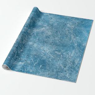 Aquarellblaue Ozeantextur Geschenkpapier