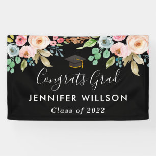 Aquarellblorklasse 2021 Graduationspartei Banner