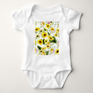 Aquarellblume 7 baby strampler