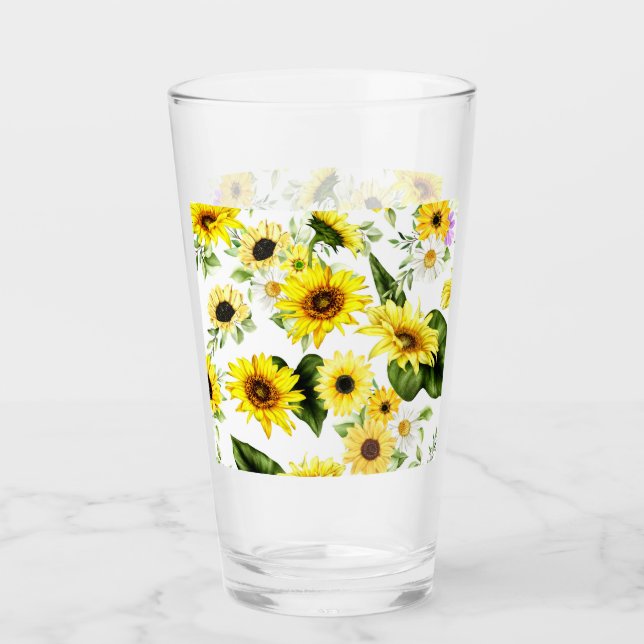 Aquarellblume 7 glas (Vorderseite)