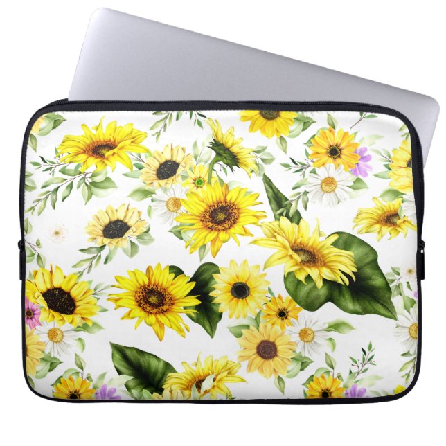 Aquarellblume 7 laptopschutzhülle (Vorderseite)