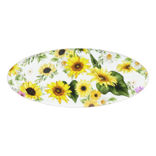 Aquarellblume 7 namenschild