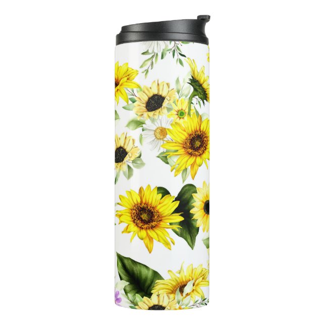 Aquarellblume 7 thermosbecher (Nach links gedreht)