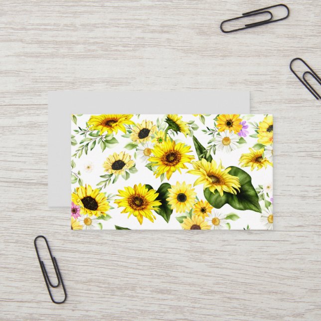 Aquarellblume 7 visitenkarte (Vorderseite/Rückseite Beispiel)