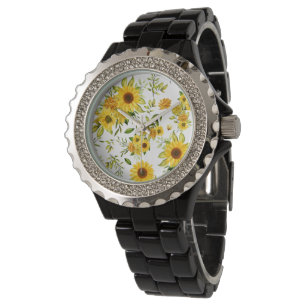 Aquarellblume 8 armbanduhr