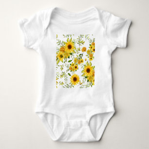 Aquarellblume 8 baby strampler