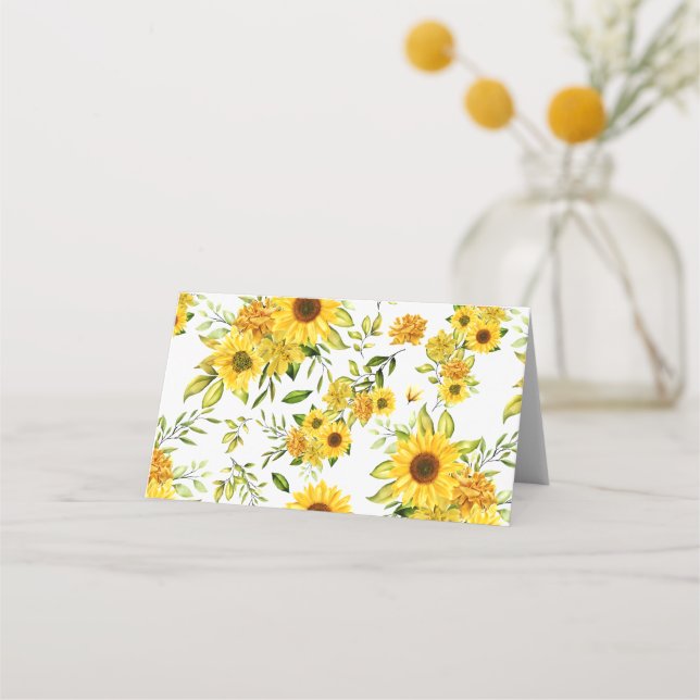 Aquarellblume 8 platzkarte (Rückseite)