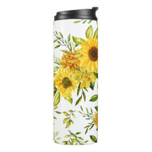 Aquarellblume 8 thermosbecher