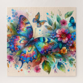 Aquarellblume Blütenblume Blume Blau Rosa