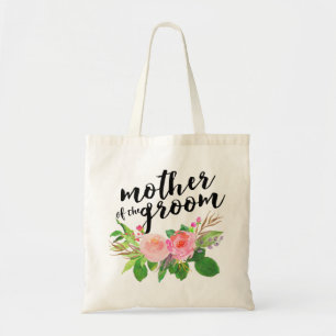 Aquarellblume Bouquet Mutter des Baches Tragetasche