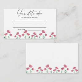 Aquarellblume Datum Ideen Nacht \ Datum jar Begleitkarte