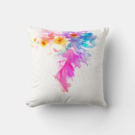 Aquarellblume dekorative Kissen