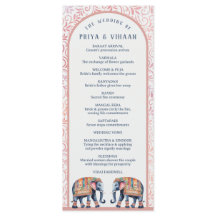 Aquarellblume Elefant Indian & Hindu Wedding