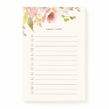 Aquarellblume in Rosa und Creme