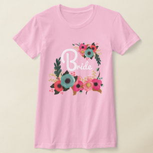 Aquarellblume Junggeselinnen-Abschied Bridge T - S T-Shirt