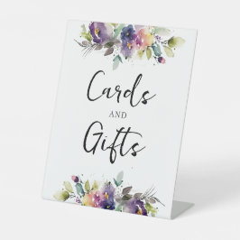 Aquarellblume Karte & Geschenke Sockelschild