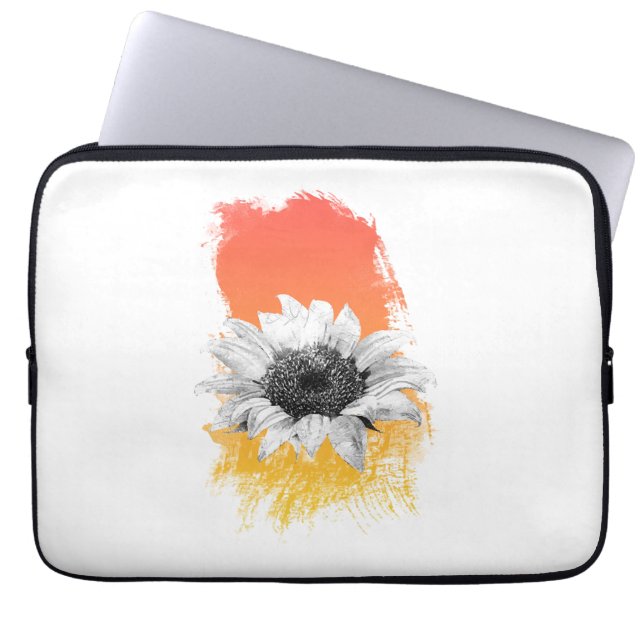 Aquarellblume Laptopschutzhülle (Vorderseite)