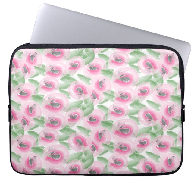 Aquarellblume Laptopschutzhülle (Vorderseite)