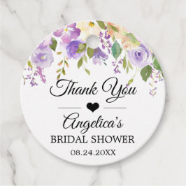 Aquarellblume Lavendel Lila Brautparty Geschenkanhänger
