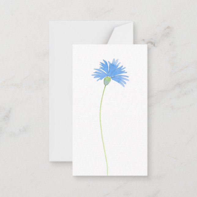Aquarellblume Mitteilungskarte (Vorderseite)