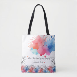 Aquarellblume Modernes Geschenk für Mama mit Zitat Tasche