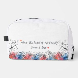 Aquarellblume Modernes Geschenk für Mama mit Zitat Waschbeutel