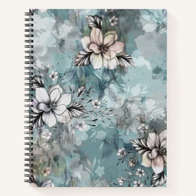 Aquarellblume Notizbuch (Vorderseite)