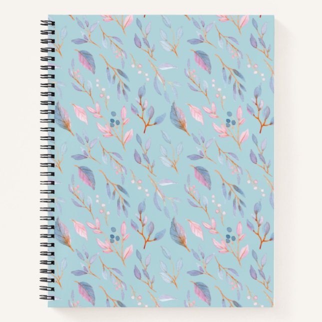 Aquarellblume Notizbuch (Vorderseite)