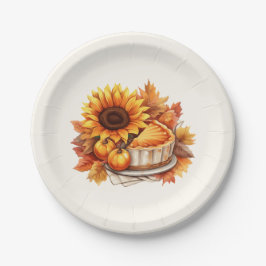 Aquarellblume Pappteller