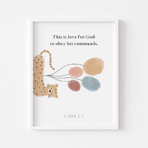 Aquarellblume Poster