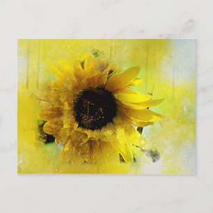 Aquarellblume Postkarte
